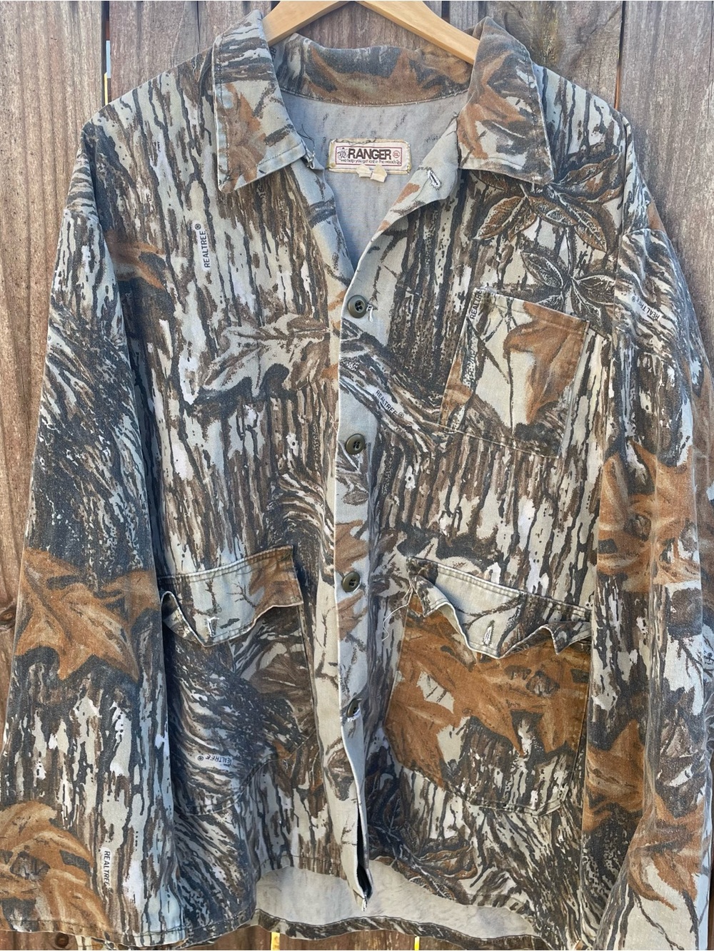 Ranger Men's Camouflage Field Jacket in Gray & Brown